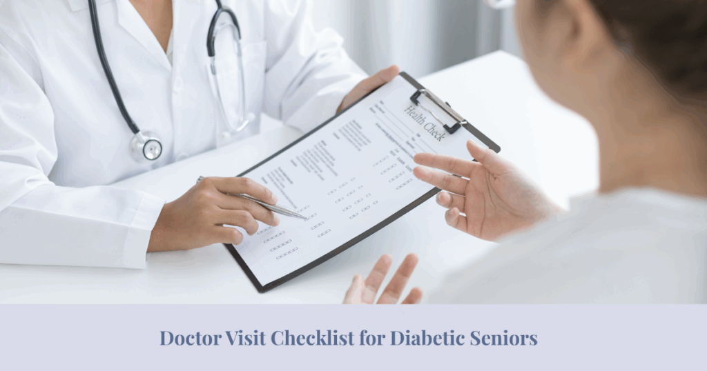 doctor visit checklist diabetic seniors